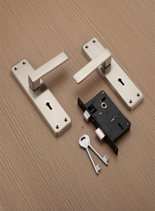 Trevi mortice lock set أقفال أبواب Trevi شديدة التحمل بمقابض نقر مع أطقم مقابض للأبواب الرئيسية، وأبواب غرف النوم، وغرف المعيشة، والمكاتب، والفنادق، والمنازل، 3 مفاتيح (مناسبة لسمك الأبواب من 32 مم إلى 38 مم). - Image 3